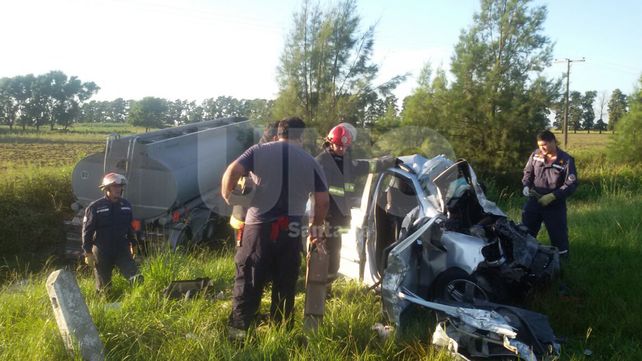 Fallecieron tres integrantes de una familia en un choque frontal sobre la ruta nº11