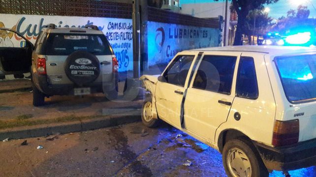 Accidente en la intersección de Lamadrid y Mendoza