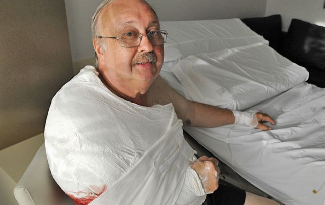 A salvo. Oscar González se recuperaba ayer de la herida de bala en la sala de un sanatorio del macrocentro.