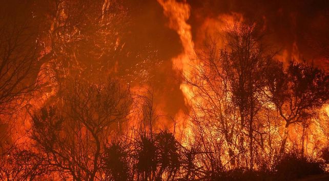 Graves incendios forestales en las Sierras de Córdoba