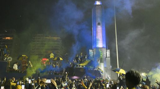 Central: todo es alegría por el nuevo título y armó su propia fiesta en el Monumento