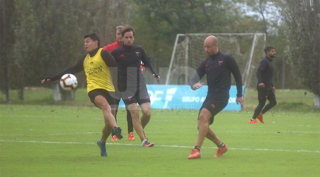 colon entrenamiento en el predio
