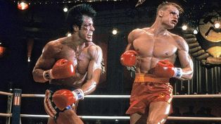 Rocky y su encarnizada lucha con Iván Drago. Época de Guerra Fría. De buenos y malos.