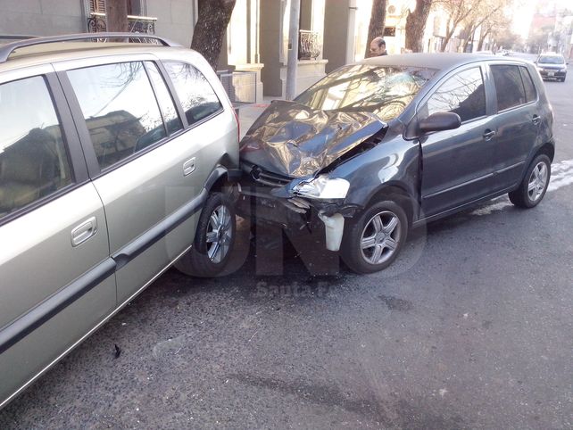 Espectacular choque en la avenida Urquiza