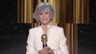 Jane Fonda dio un emotivo discurso al agradecer el Premio Cecil B. DeMille.&nbsp;