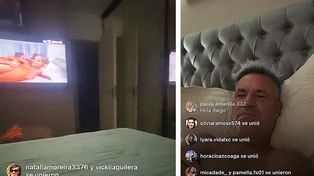 Diego Díaz quiso hacer un vivo en Instagram y la cámara frontal mostró que estaba viendo una película porno. El periodista es tendencia y llueven los memes.
