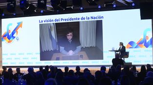 El presidente Javier Milei habló frente a los empresarios más destacados del país en el 62º Coloquio de Idea.