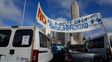 Reclamo frente al Congreso: transportistas santafesinos se movilizan reclamar la prórroga de la emergencia en discapacidad