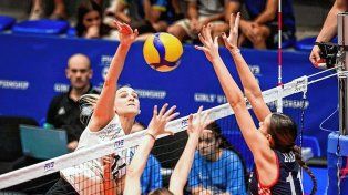 Julieta Ruelli, de Villa Constitución, fue elegida la tercera mejor receptora del Mundial U19.