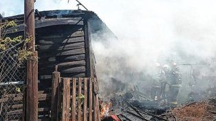 Los Bomberos Voluntarios reportaron que no hubo víctimas por el incendio.