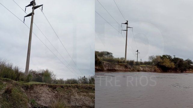 Vecinos preocupados por una torre de alta tensión a metros del Río Gualeguay