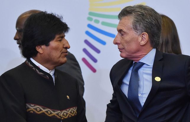 Evo Morales y Mauricio Macri el pasado 14 de abril en Lima. Los roces entre ambos aumentan.