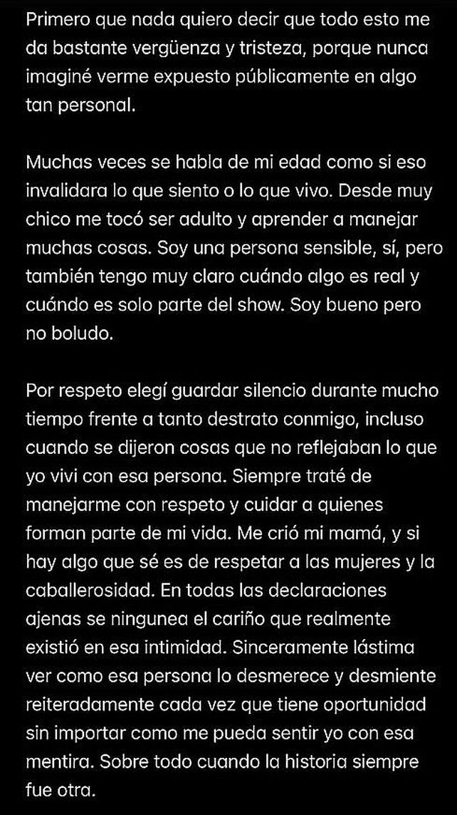 El descargo de Ian Lucas
