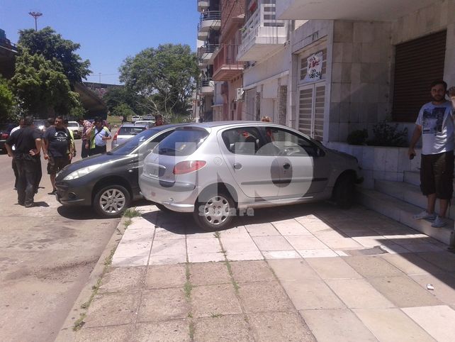 Choque y susto en Barrio Candioti