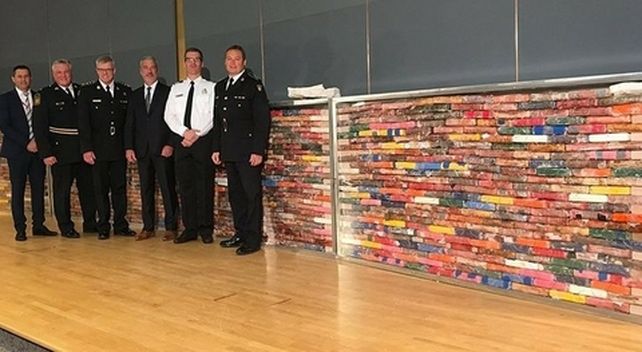conferencia. La policía canadiense anunció el resultado del operativo