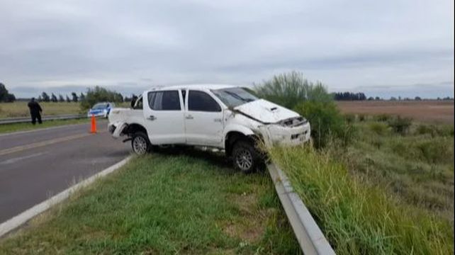 El 2 de mayo pasado una Toyota Hilux radicada en Rosario quedó al costado de la ruta 11