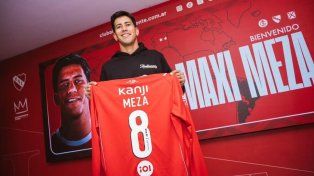 Maximiliano Meza fue presentado en Independiente luego de ser borrado de River