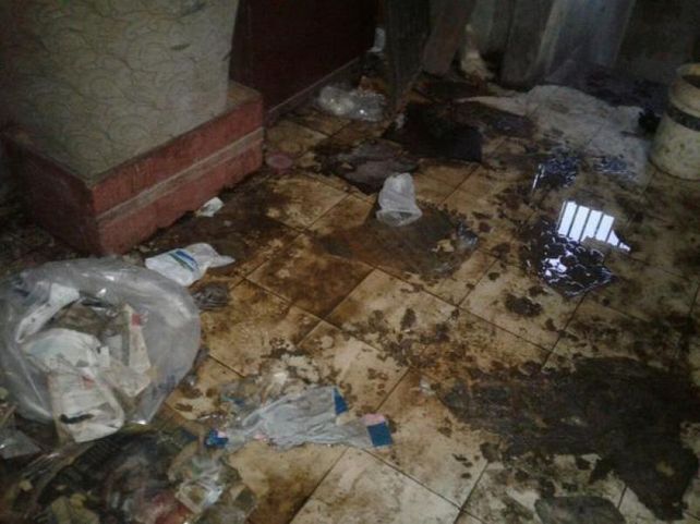 Deplorable. Este era el estado de la casa en la que se encontraba la pequeña.&nbsp;