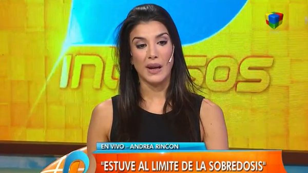 Andrea Rincón confesó que estuvo en un momento límite de sobredosis y se  asustó