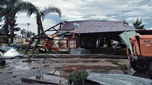 Un tornado sacudió a un pueblo de 300 personas en el departamento Castellanos