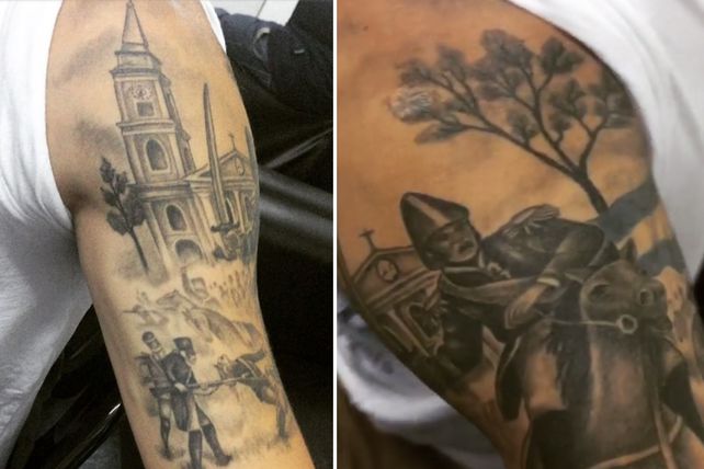 Las imágenes del tatuaje que se hizo el futbolista