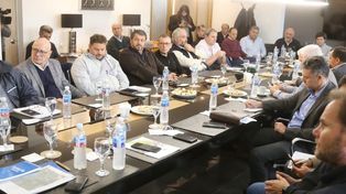 La reunión del viernes, en la que se volcó el proyecto de un nuevo ingreso a los puertos desde la ruta 91.