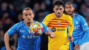 Napoli empató con Barcelona en la ida de los octavos de final de la Champions
