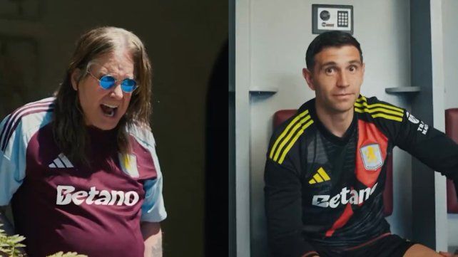 Ozzy Osbourne y Dibu Martínez en un mismo video, para hinchar por Aston Villa