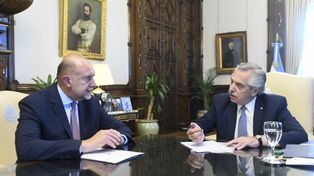 El presidente Alberto Fernández y el gobernador Omar Perotti se reunieron este lunes en Casa Rosada para analizar medidas para enfrentar la crisis de seguridad en Rosario.&nbsp;
