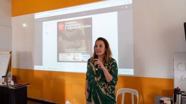 Un taller de paleontología despertó fuerte interés en Firmat