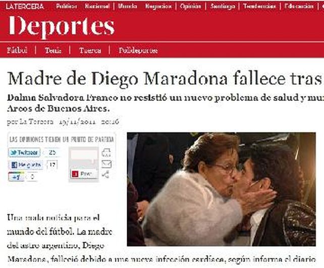 La muerte de Doña Tota en el mundo