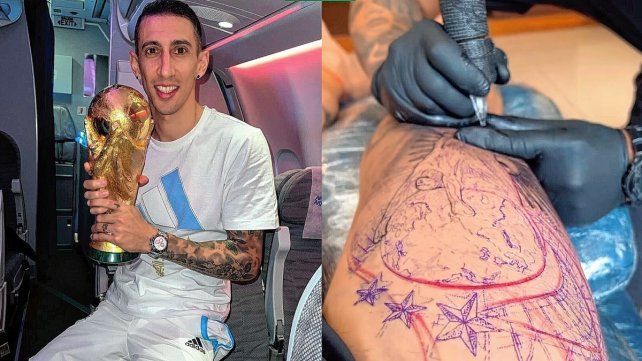 Di María se hizo otro tatuaje y seguiría en la Selección