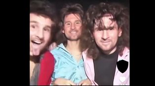 Todos los Messi bailando en una disco ochentosa gracias a la Inteligencia Artificial. (Imagen de video)