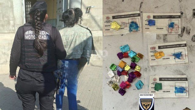 La mujer fue detenida en la terminal de Ómnibus