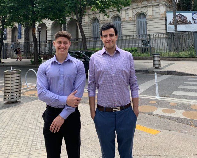 Tobías Martínez y Juan Ignacio Méndez representaron a Derecho de la UNR.