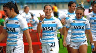 Antonella Reding, a la derecha, fue una de las figuras del seleccionado argentino.