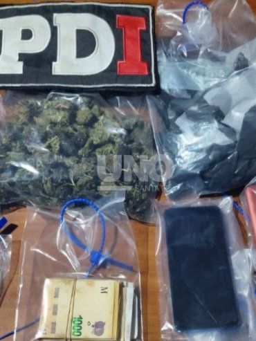 Ceres: cayó un vendedor barrial de drogas y le secuestraron marihuana, dinero y una pistola