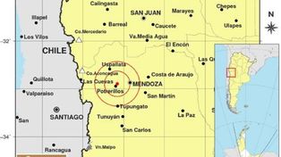 Se registró un sismo de magnitud 4.0 en Mendoza, en la zona de Potrerillos