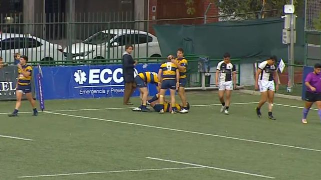 Try de Ramiro Picotto al final del primer tiempo. Gimnasia y Estudiantes jugaron con todo en la Bombonerita