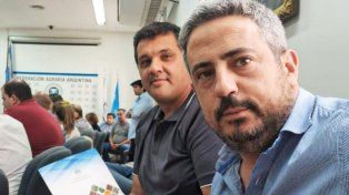 Matias Martiarena y Luciano Chalío, vicedirector del Distrito III de Federación Agraria Argentina junto a Matias Martiarena, Director y ,
