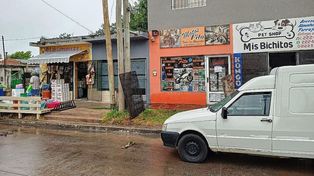 Las rejas con las que el vecino logró detener a los motochorros