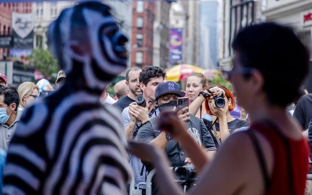 Las coloridas imágenes del Día anual de Body painting en Nueva York