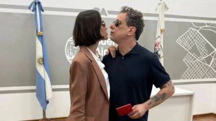 Andrés Calamaro y Natalí Franco
