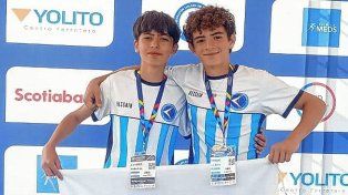 Valentino Lunedei y Lautaro Amado se destacaron en el Sudamericano de Chile.
