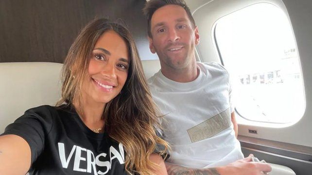 Lionel Messi y su familia aterrizaron en París