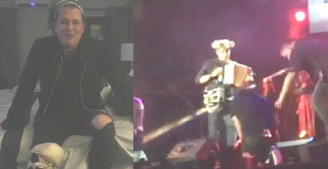 La tremenda caída de Carlos Vives en un recital