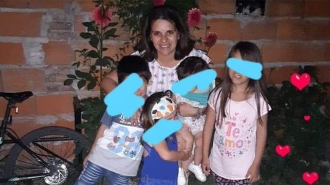 Abigail Yanone de 31 años madre de tres hijos pequeños.