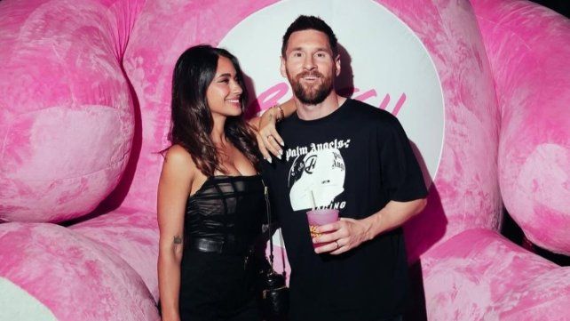 Lionel Messi y Antonela Roccuzzo en la Bresh de Miami