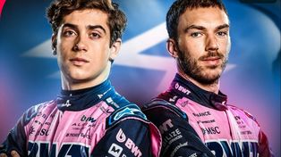 Franco Colapinto y su nuevo compañero, Pierre Gasly. En Imola reescribirá su historia en la Fórmula 1.