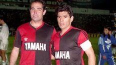 El volante y el delantero del equipo que dirigía Jorge Indio Solari. El volante y el delantero del equipo que dirigía Jorge Indio Solari.